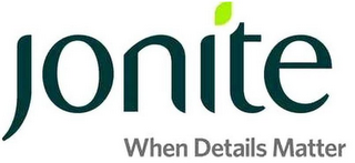 JONITE WHEN DETAILS MATTER logo