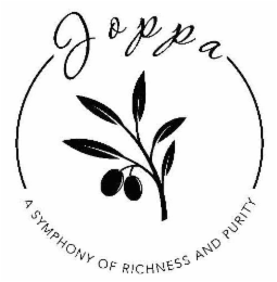 JOPPA OLIVE OIL A SYMPHONY OF RICHNESS AND PURITY logo