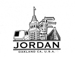 JORDAN OAKLAND CA, U.S.A. logo