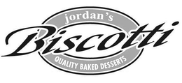 JORDAN'S QUALITY BAKED DESSERTS BISCOTTI logo