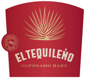 JORGE SALLES CUERVO Y SUCS., S.A. DE C.V. DESDE 1959 JSC TEQUILA EL TEQUILENO REPOSADO RARE logo