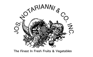 JOS. NOTARIANNI & CO. INC. THE FINEST IN FRESH FRUITS & VEGETABLES logo