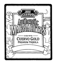 JOSE CUERVO AUTHENTIC MARGARITAS MADE WITH CUERVO GOLD PREMIUM TEQUILA logo