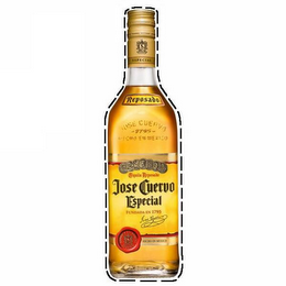 JOSE CUERVO ESPECIAL FUNDADA EN 1795 JOSE CUERVO FABRICA LA ROJENA TEQUILA HECHO EN MEXICO ESPECIAL REPOSADO JOSE CUERVO 1795 HECHO EN MEXICO TEQUILA REPOSADO logo