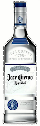 JOSE CUERVO ESPECIAL JOSE CUERVO 1795 HECHO EN TEQUILA A FAMILY COMPANY FOR TEN GENERATIONS FABRICA LA ROJENA TEQUILA logo