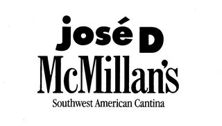 JOSE D MCMILLANS SOUTHWEST AMERICAN CANTINA logo