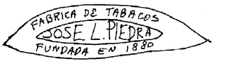 JOSE L. PIEDRA FABRICA DE TABACOS FUNDADA EN 1880 logo