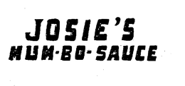 JOSIE'S MUM-BO-SAUCE logo