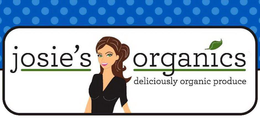 JOSIE'S ORGANICS DELICIOUSLY ORGANIC PRODUCE logo