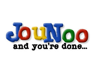 JOUNOO AND YOU'RE DONE... logo
