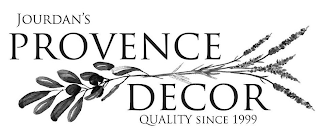 JOURDAN'S PROVENCE DECOR QUALITY SINCE 1999 logo