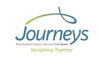 JOURNEYS INDIVIDUALIZED SUPPORT SERVICES FROM IPSEN NAVIGATING TOGETHER logo