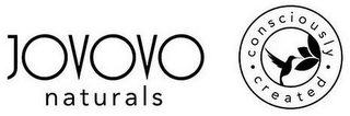 JOVOVO NATURALS CONSCIOUSLY CREATED logo