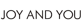 JOY AND YOU logo