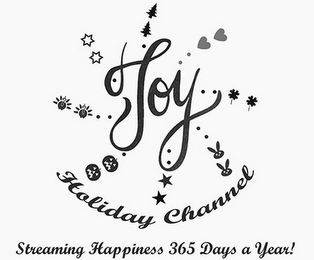 JOY HOLIDAY CHANNEL STREAMING HAPPINESS 365 DAYS A YEAR! logo