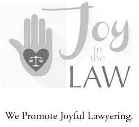 JOY IN THE LAW WE PROMOTE JOYFUL LAWYERING. logo