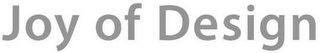 JOY OF DESIGN logo