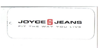 JOYCE JEANS JJ FIT THE WAY YOU LIVE logo
