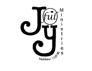 JOYFUL MINISTRIES MATTHEW 11:27-30 logo