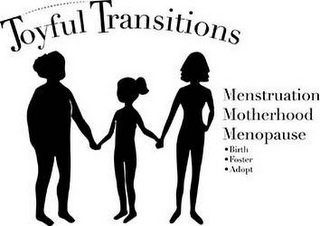 JOYFUL TRANSITIONS MENSTRUATION MOTHERHOOD MENOPAUSE · BIRTH · FOSTER · ADOPT logo