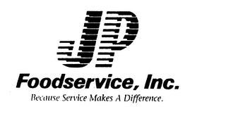 JP FOODSERVICE, INC. BECAUSE SERVICE MAKES A DIFFERENCE.