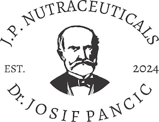 J.P. NUTRACEUTICALS DR. JOSIF PANCIC EST.2024 logo