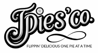 JPIES' CO. FLIPPIN' DELICIOUS ONE PIE AT A TIME logo