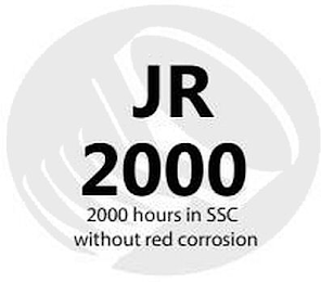 JR 2000 2000 HOURS IN SSC WITHOUT RED CORROSION logo