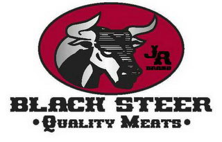 JR BRAND BLACK STEER QUALITY MEATS logo