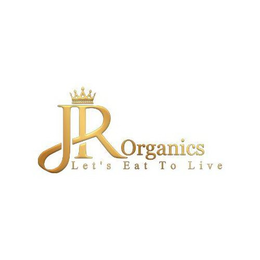JR ORGANICS LET'S EAT TO LIVE logo