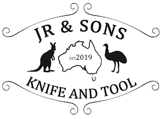JR & SONS EST.2019 KNIFE AND TOOL logo
