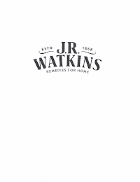 J.R. WATKINS ESTD 1868 REMEDIES FOR HOME logo