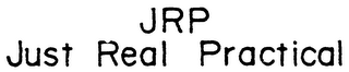 JRP JUST REAL PRACTICAL logo