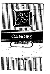 J'S CANDIES STRAWBERRY logo