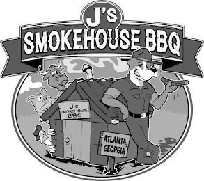 J'S SMOKEHOUSE BBQ ATLANTA GEORGIA J'S SMOKEHOUSE BBQ logo