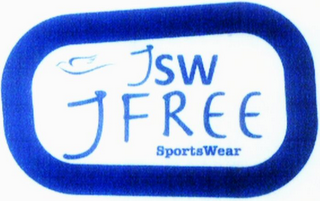 JSW JFREE SPORTSWEAR logo