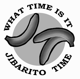 JT WHAT TIME IS IT JIBARITO TIME logo