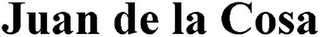 JUAN DE LA COSA logo