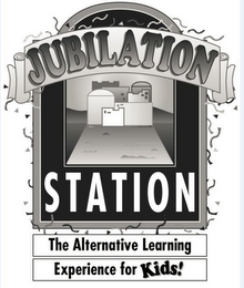 JUBILATION STATION THE ALTERNATIVE LEARNING EXPERIENCE FOR KIDS! logo