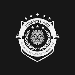 JUDAH'S HAND EDUCATE, REHABILITATE, EMPOWER logo