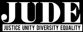 JUDE JUSTICE UNITY DIVERSITY EQUALITY logo