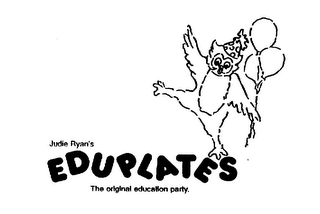JUDIE RYAN'S EDUPLATES THE ORIGINAL EDUCATION PARTY. logo