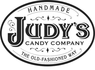 JUDY'S CANDY COMPANY HANDMADE THE OLD-FASHIONED WAY logo