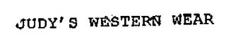 JUDY'S WESTERN WEAR logo