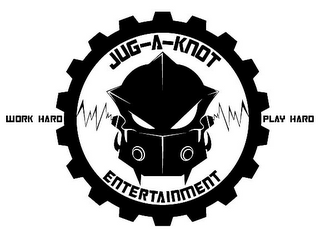 JUG-A-KNOT ENTERTAINMENT WORK HARD PLAY HARD logo