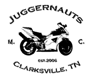 JUGGERNAUTS M. C. EST.2006 CLARKSVILLE, TN logo