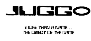 JUGGO MORE THAN A NAME... THE OBJECT OF THE GAME JUGGO logo