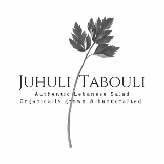 JUHULI TABOULI AUTHENTIC LEBANESE SALAD ORGANICALLY GROWN & HANDCRAFTED logo