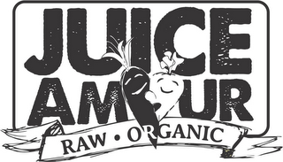 JUICE AMOUR RAW · ORGANIC logo