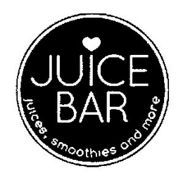 JUICE BAR JUICES, SMOOTHIES AND MORE logo